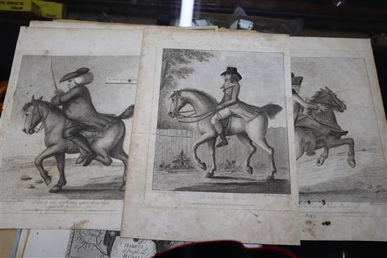 A group 18th and 19th century William Heath cartoons and prints